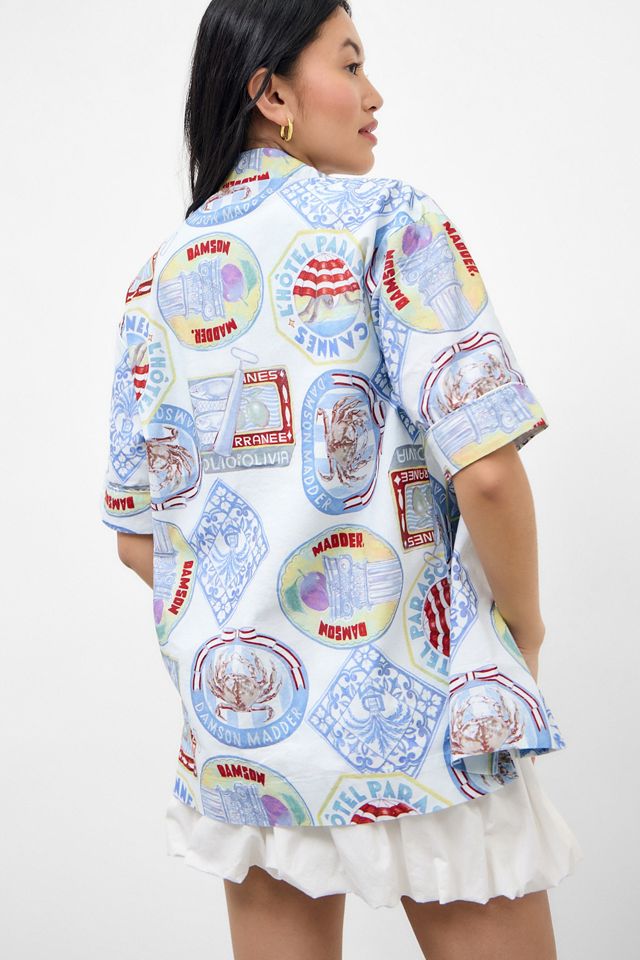 Damson Madder Chlo Holiday Print Shirt #3