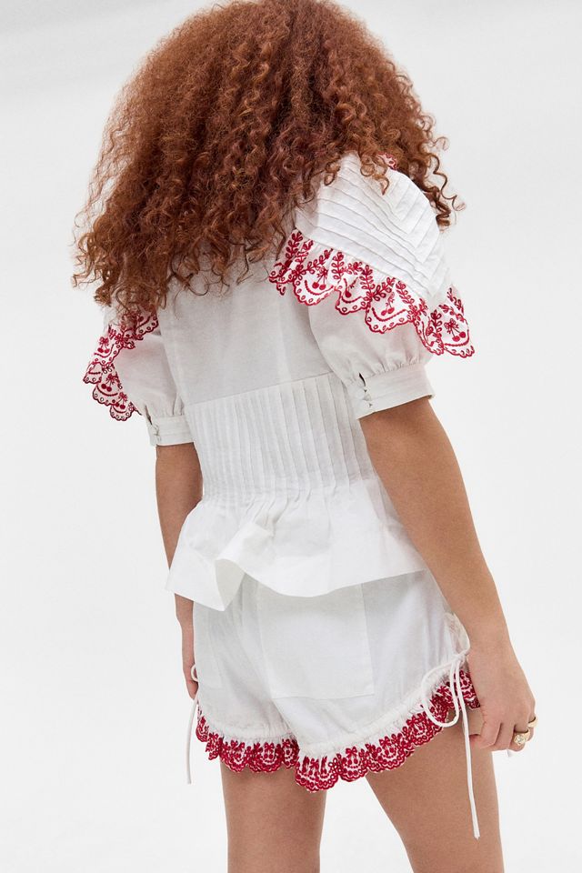 ショートパンツ Damson Madder Jenna Bloomer Shorts jenna bloomer - cherries – Damson Madder