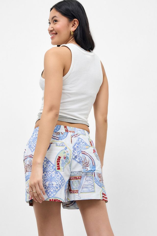 Damson Madder Pull On Holiday Print Shorts #3