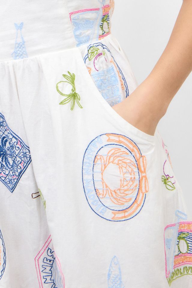 Damson Madder Peaches Apron Dress #2