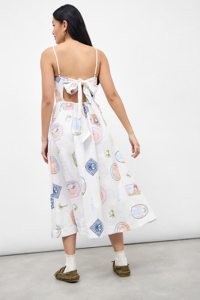 Damson Madder Peaches Apron Dress #4
