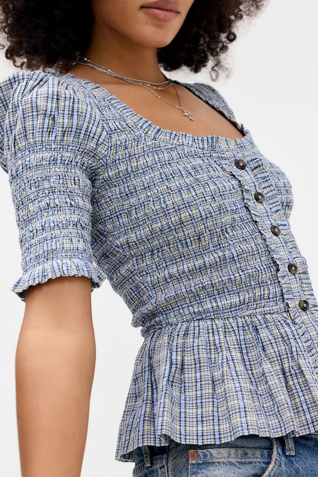 Damson Madder Mansi Shirred Blouse #1