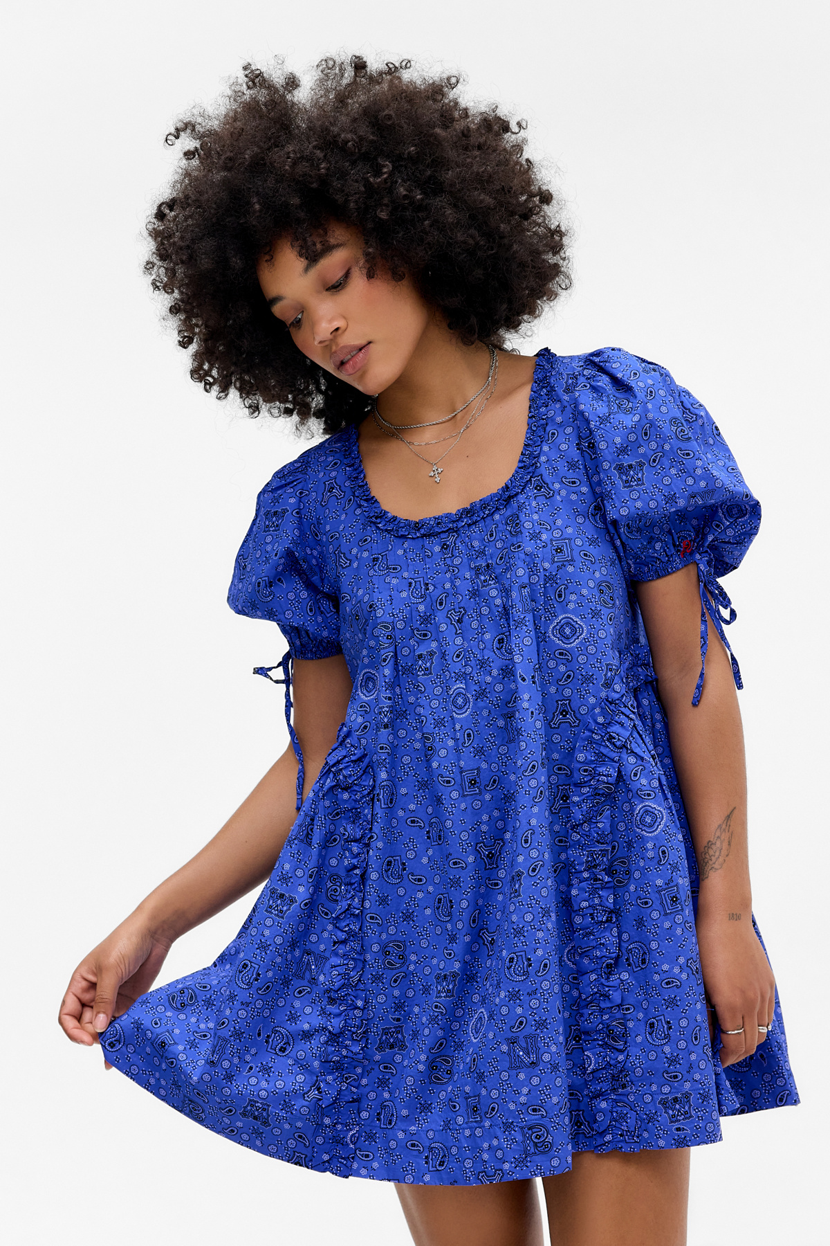 Damson Madder Meri Paisley Mini Dress