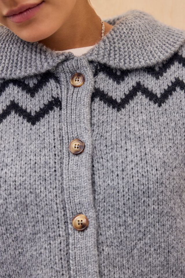 Cardigan Damson Madder Cecily con Colletto a Coniglietto #4