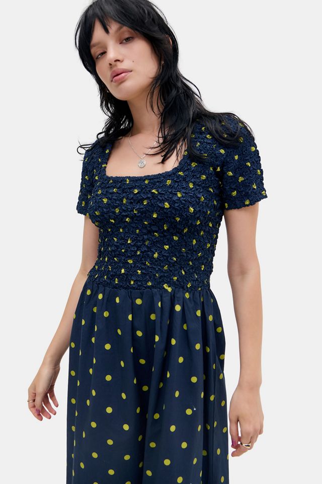 Damson Madder Malinda Super Smocked Midi Dress #1