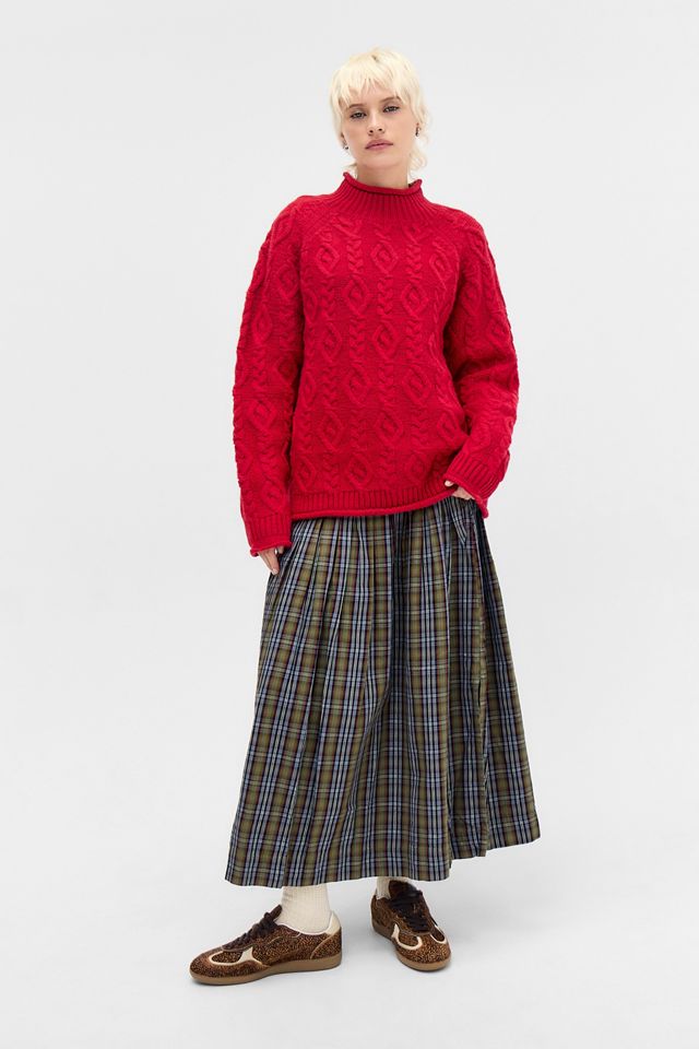 Damson Madder Josie Check Midi Skirt #1