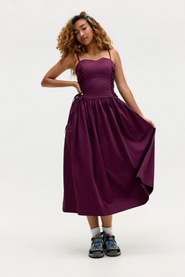 Abito midi Angelina Damson Madder