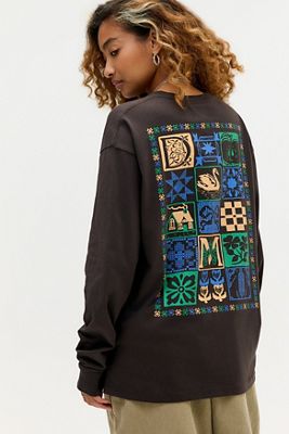 Damson Madder Patchwork Quilt Long Sleeve T-Shirt
