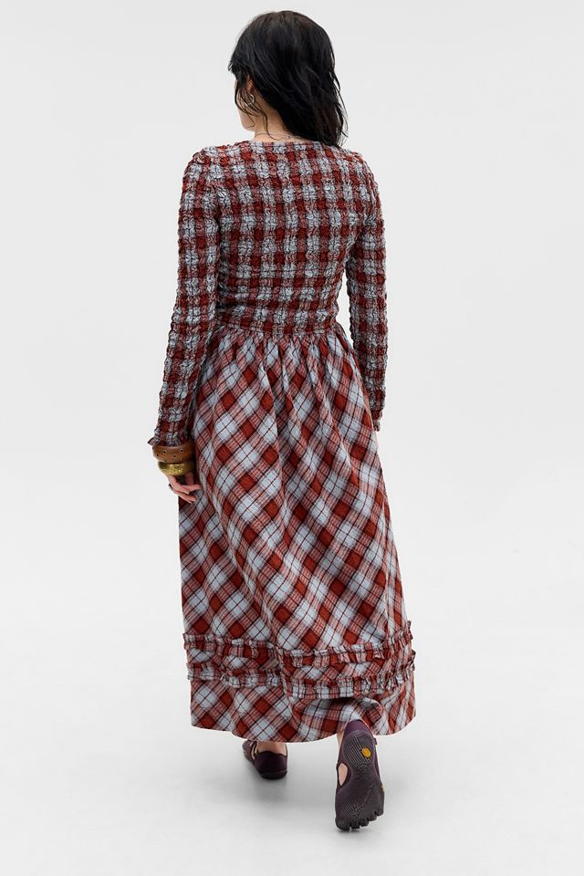 Robe longue à carreaux Posey Damson Madder #4