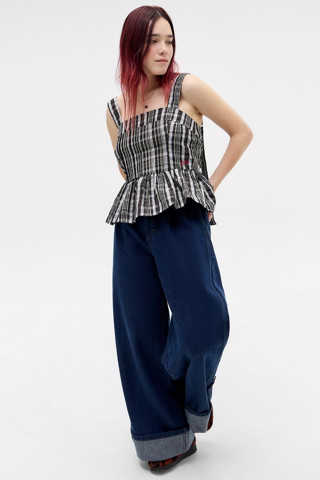 Top a quadri Thalia Damson Madder #2