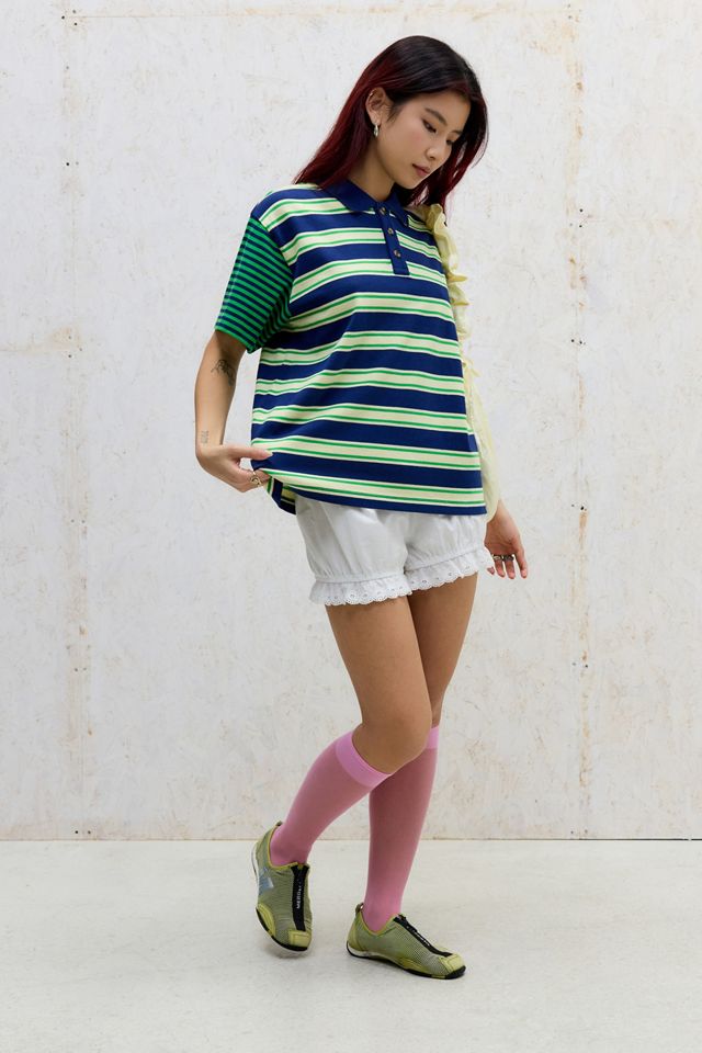 Damson Madder Zia Multi-Stripe Rugby Polo Shirt #1