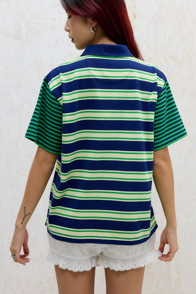 Damson Madder Zia Multi-Stripe Rugby Polo Shirt #3