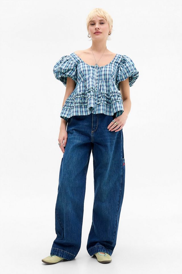 Damson Madder Jeans Nina Barrel Blu #1