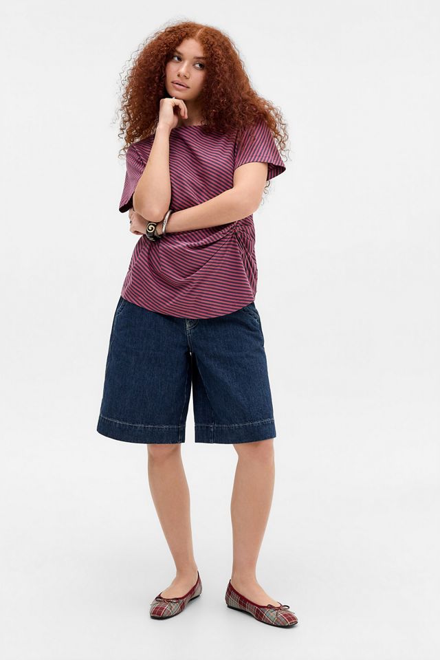 Damson Madder Shorts in Denim Indigo Annie #1