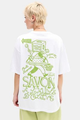T-Shirt Grafica Savon Damson Madder