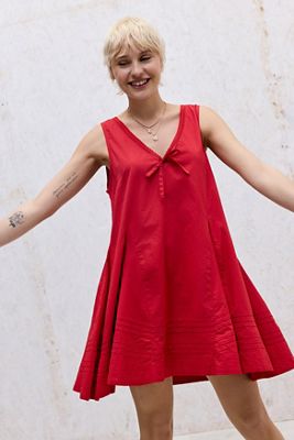 Mini Abito Rosso Raven Damson Madder