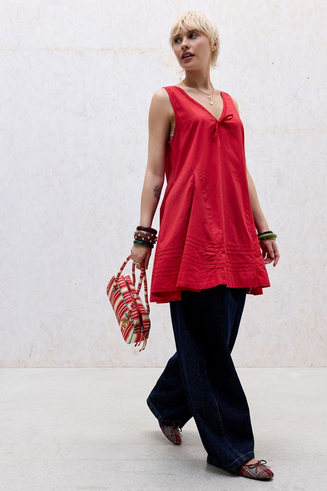 Damson Madder Red Raven Mini Dress #1