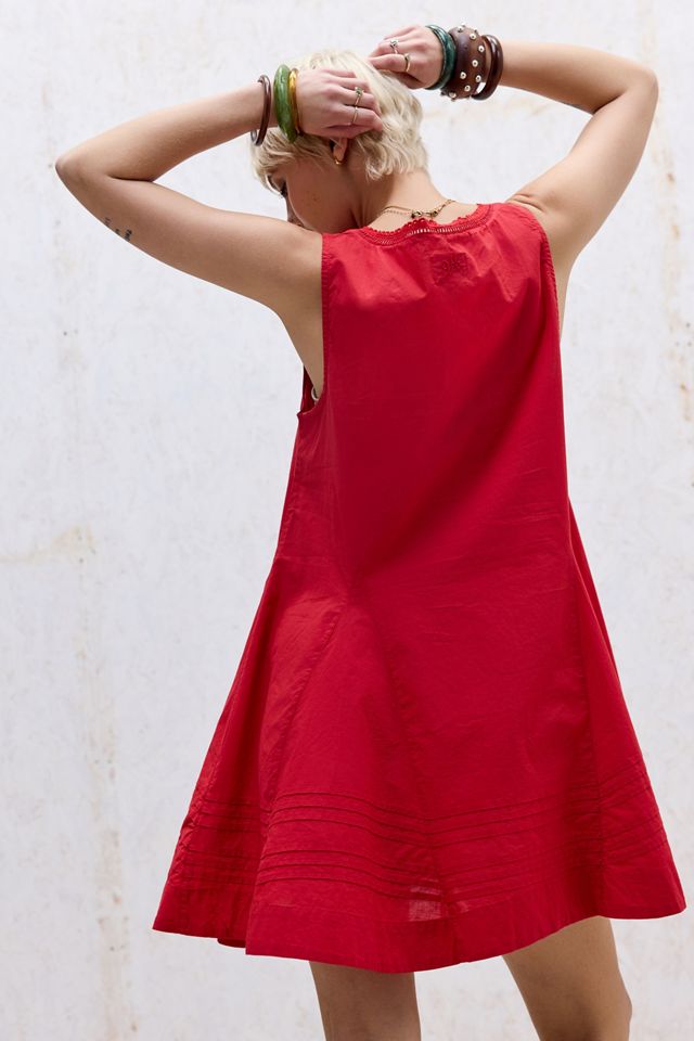 Damson Madder Red Raven Mini Dress #3