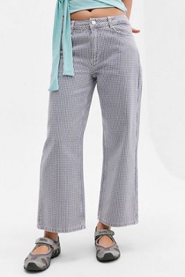 Damson Madder Anya Micro Check Capri Jeans