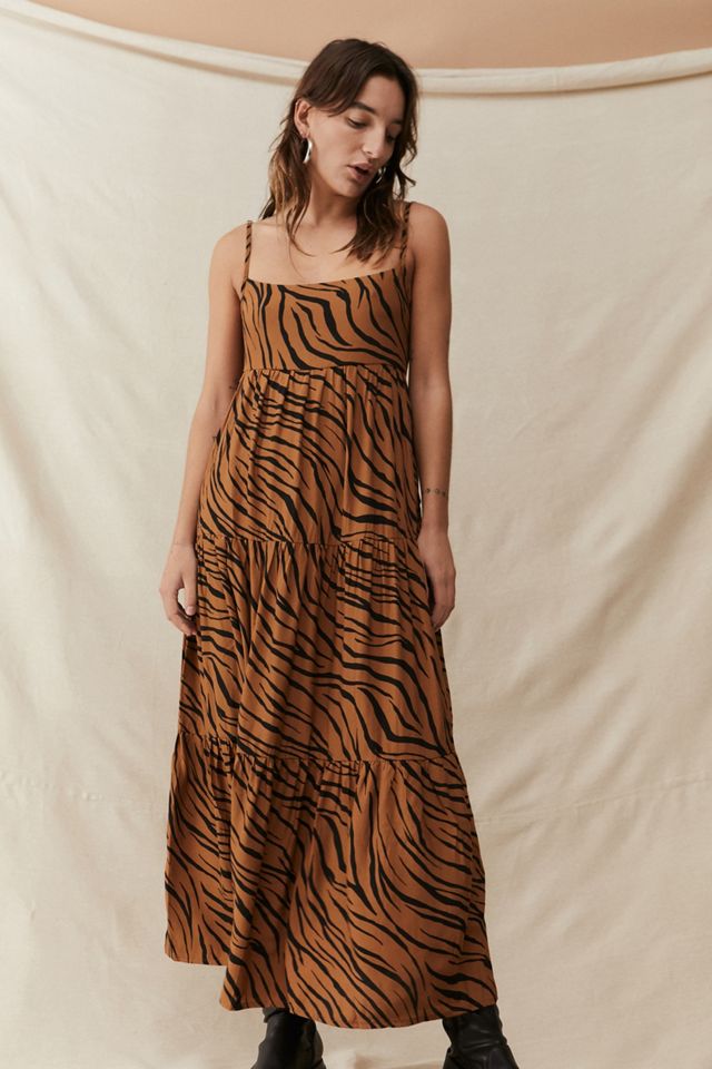 Faithfull The Brand - Robe midi à imprimé animal Corvina #2