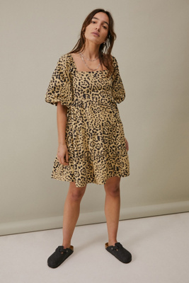 faithfull the brand eryn mini dress NWT FAITHFULL THE BRAND Sz 2 XS ERYN MINI DRESS IN SHAMARI ANIMAL PRINT