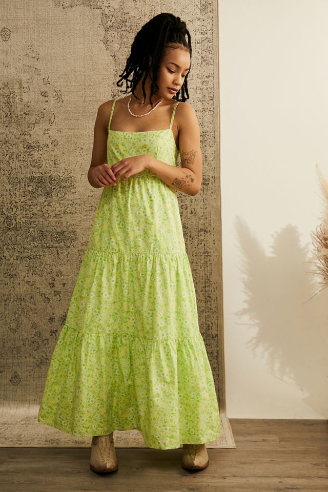 slim fit dress slacks Pau Midi Dress Green main image 0