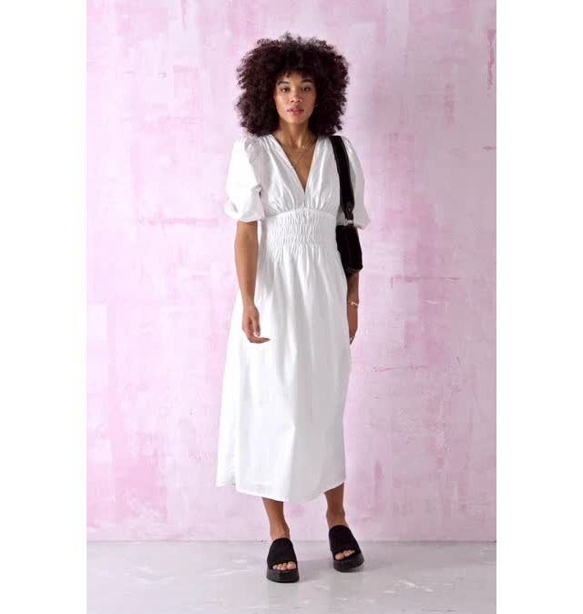 knee length dresses for ladies Alinta Floral Ruffle Cowl Neck Midi Dress main image 0