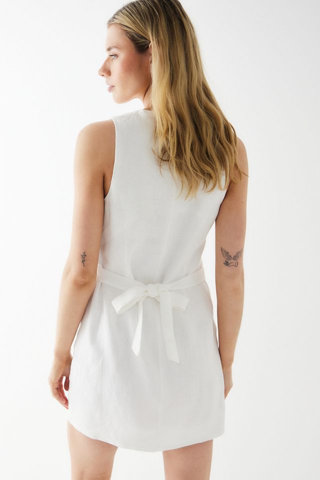 Faithfull The Brand Marinia White Mini Dress #2