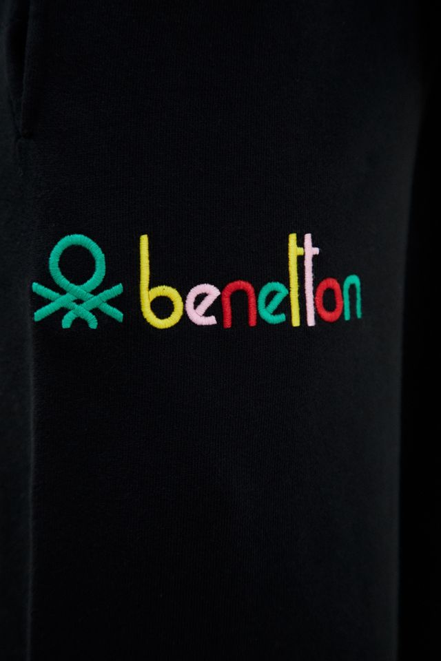 Benetton Black Logo Joggers #2
