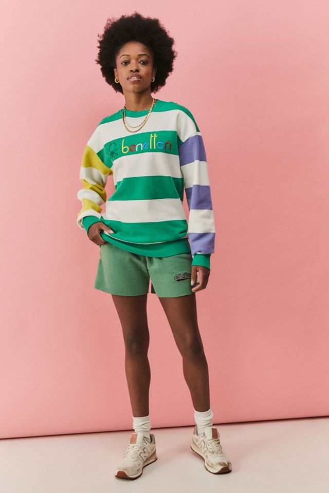 Sudadera de rayas de color bloqueada exclusiva de Benetton UO #2