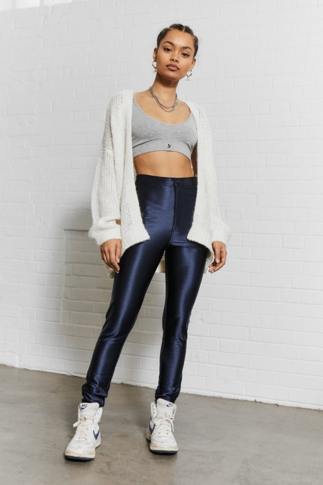 American Apparel Women's The Disco Pant, Midnight Navy, Small at   Women's Clothing store