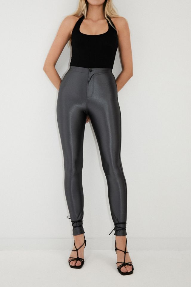 Emerald Front Seam Disco Legging, Trousers