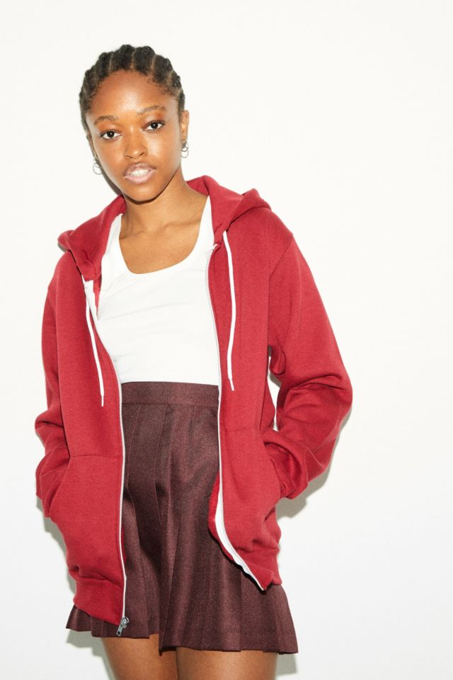 American Apparel Wine Flex Fleece Hoodie Urban Outfitters UK