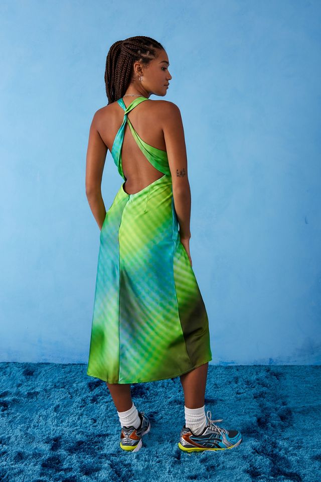 Another Girl Space Blur Slip Midi Dress #4