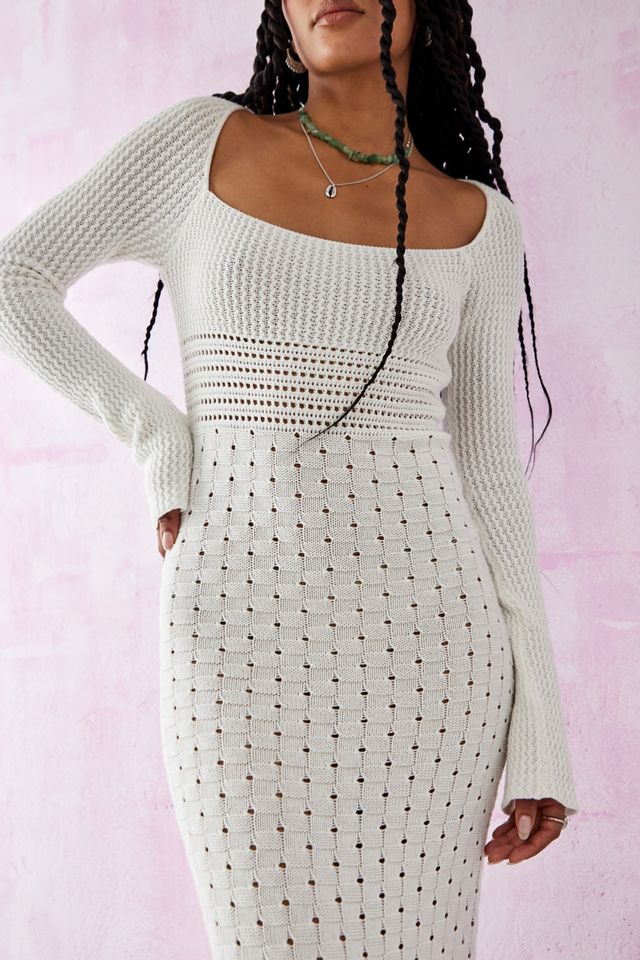 Another Girl Knit Long Sleeve Maxi Dress #3