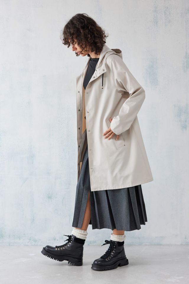 Scandi Trench Rain Coat - Sand Beige