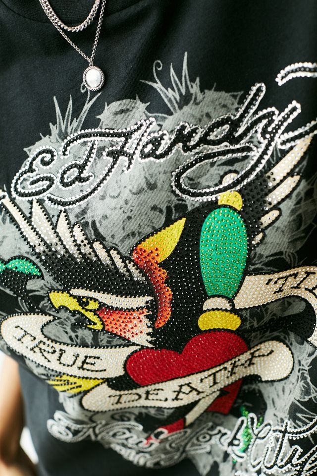 Ed Hardy - T-shirt surdimensionné True Death #2