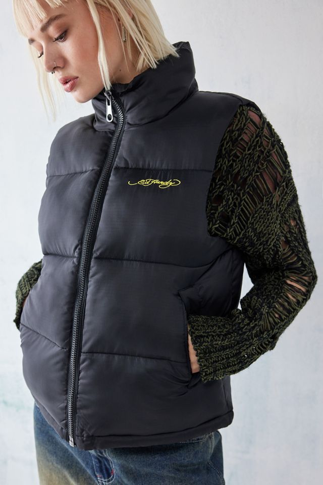 Ed Hardy True Til Death Puffer Gilet #2