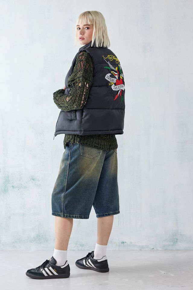 Ed Hardy True Til Death Puffer Gilet #3