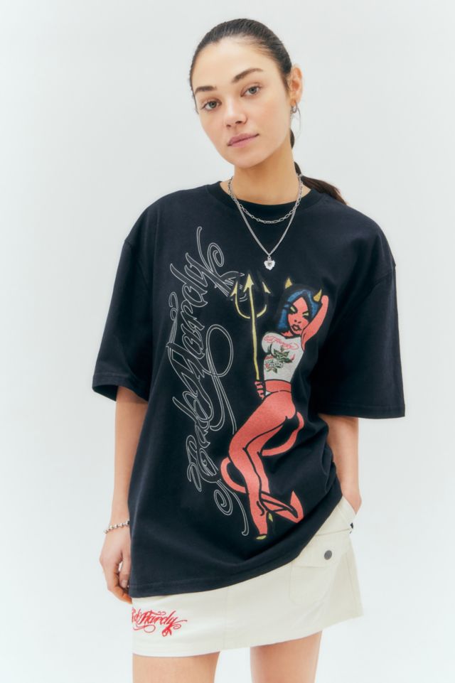 Ed Hardy Devil In The Details T-Shirt | Urban Outfitters UK