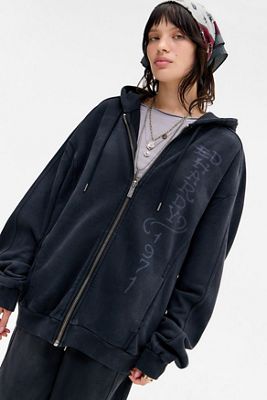 Ed Hardy Snake Dagger Zip-Through Hoodie