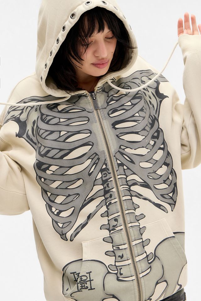 Ed Hardy Skeleton Zip-Through Hoodie #3