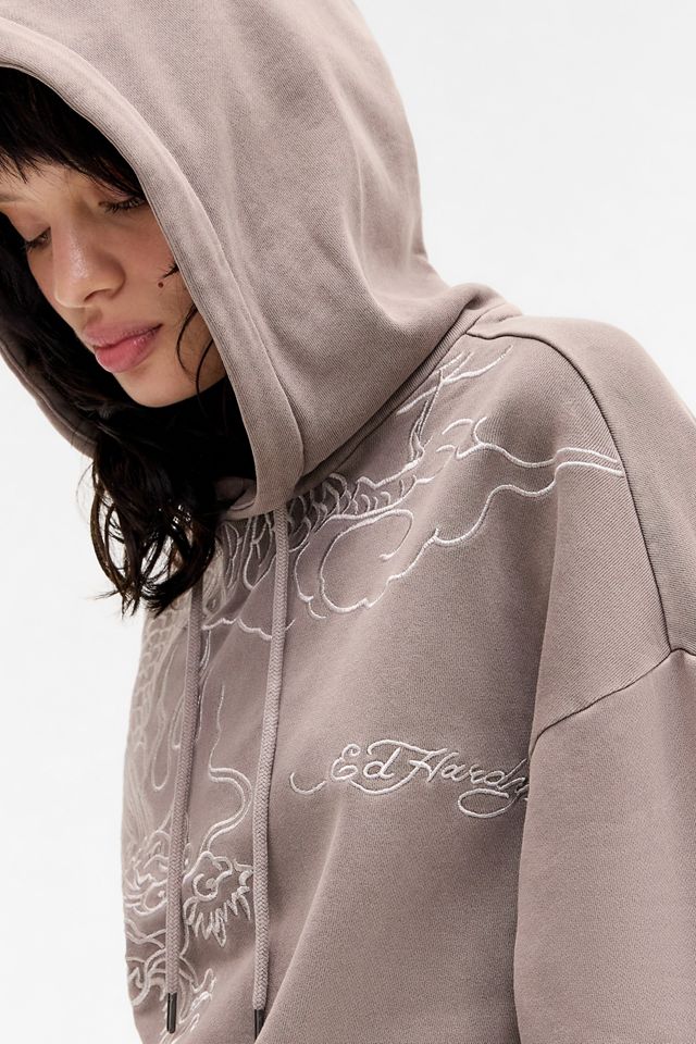 Sweat à capuche brodé Ed Hardy Battle #1