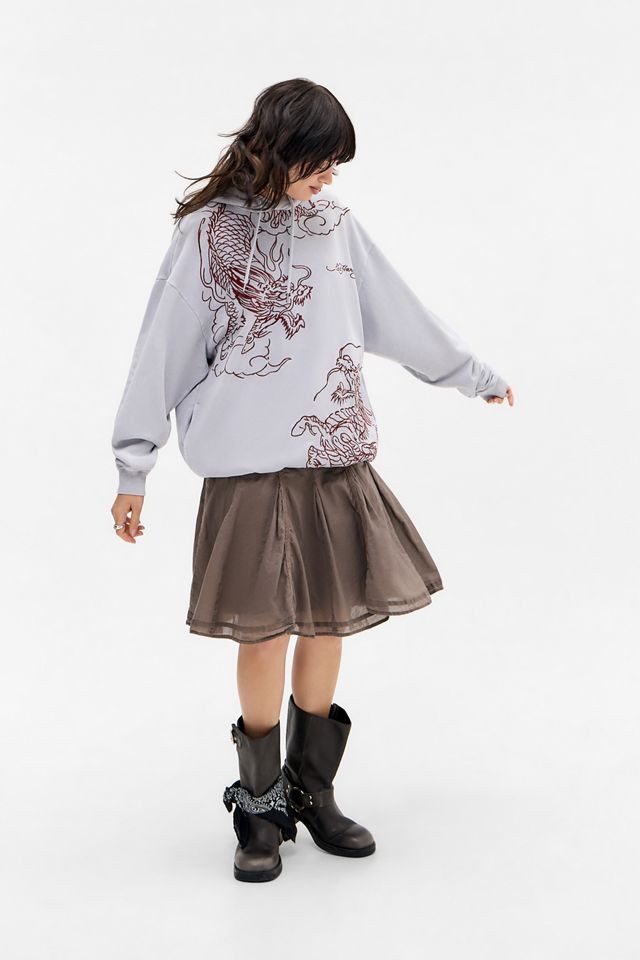 Ed Hardy Grey Battle Embroidered Hoodie #2