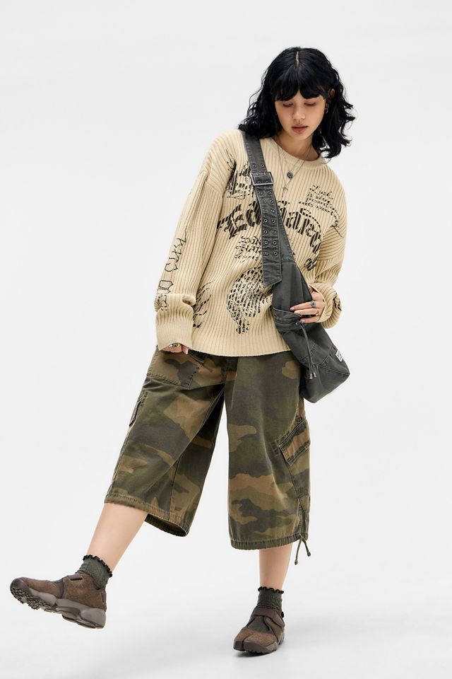 Felpa a coste stile gotico Ed Hardy #1