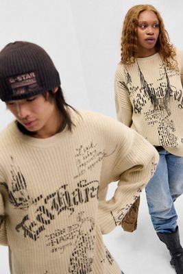 Ed Hardy Gothic Rippstrick-Sweatshirt