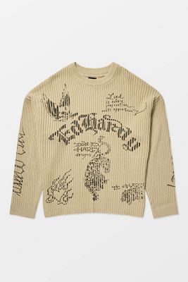 Ed Hardy Gothic Rib Knit Sweatshirt