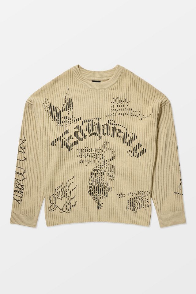 Felpa a coste stile gotico Ed Hardy #7