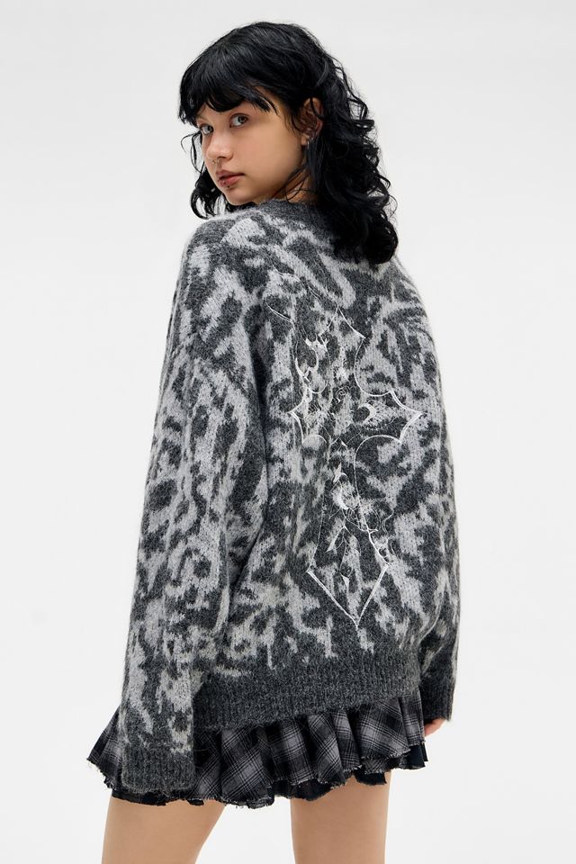 Pull en maille gothique léopard Ed Hardy #2