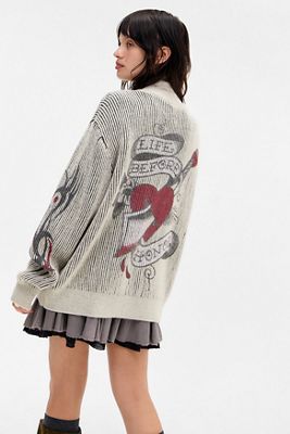 Veste en maille zippée Ed Hardy Dishonour